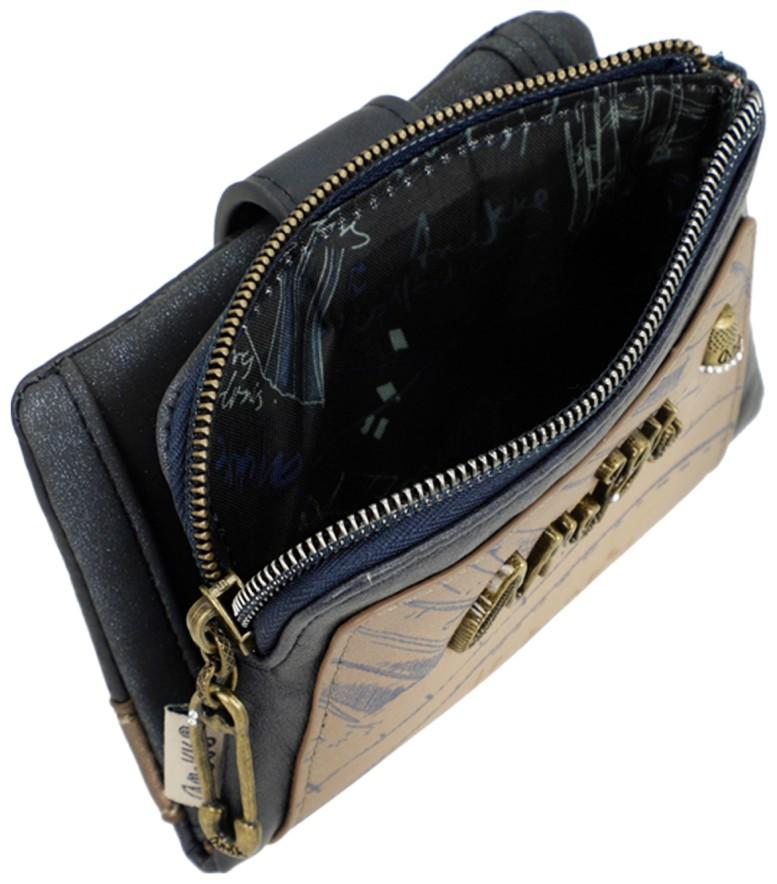 Mademoiselle Studio Geldtasche Anekke blau taupe Mode