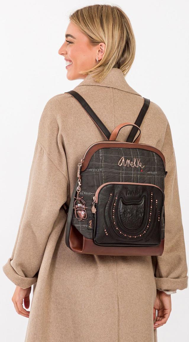 Mädchen Backpack Stadt Anekke The Forest Wild Black Glitzer Towanda