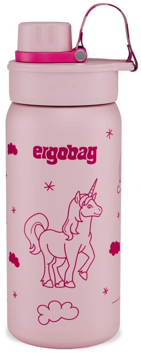 Mädchenflasche Edelstahl rosa pink Einhorn Ergobag