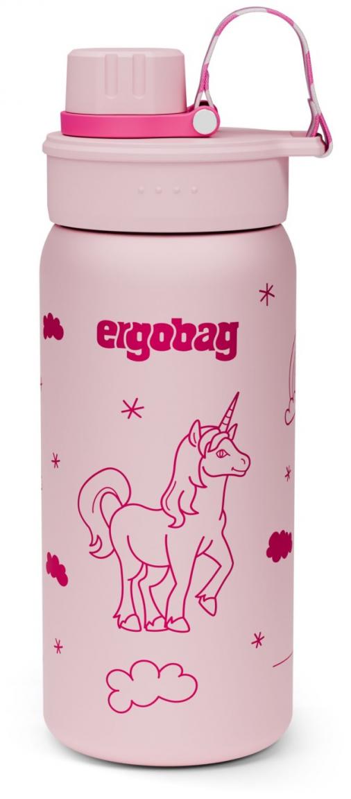 Mädchenflasche Edelstahl rosa pink Einhorn Ergobag