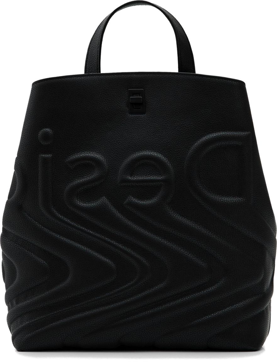Mädchenrucksack Desigual Psico Logo Sumy Mini Negro genarbt