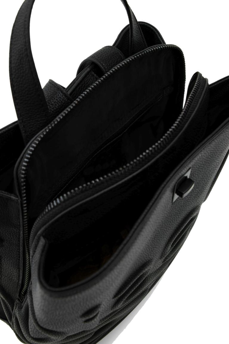 Mädchenrucksack Desigual Psico Logo Sumy Mini Negro genarbt