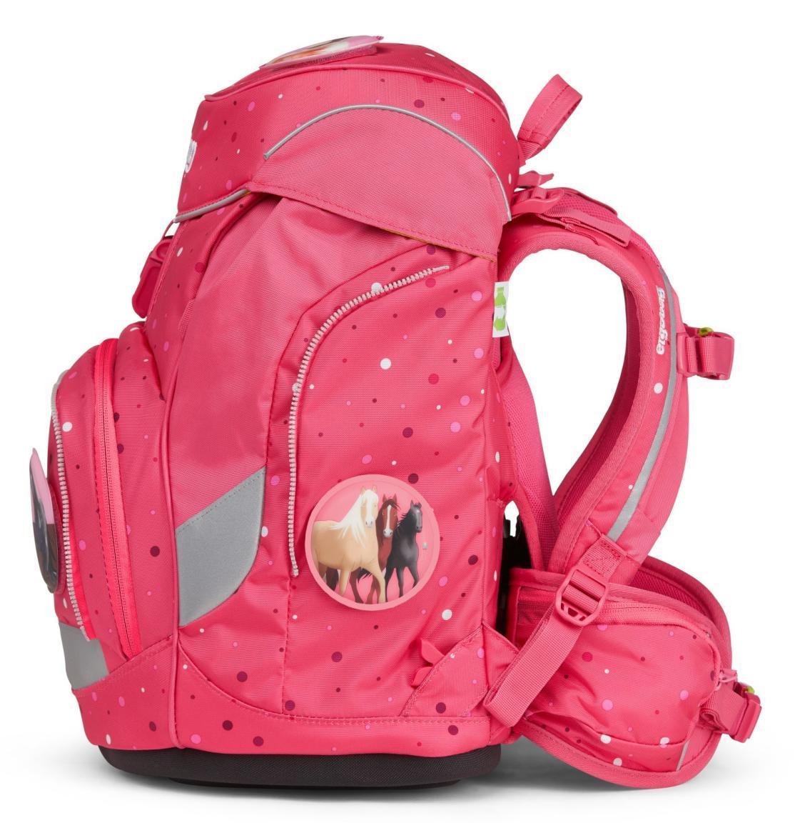 Mädchenrucksack Schulset Pferde pink ergobag pack 6-teilig