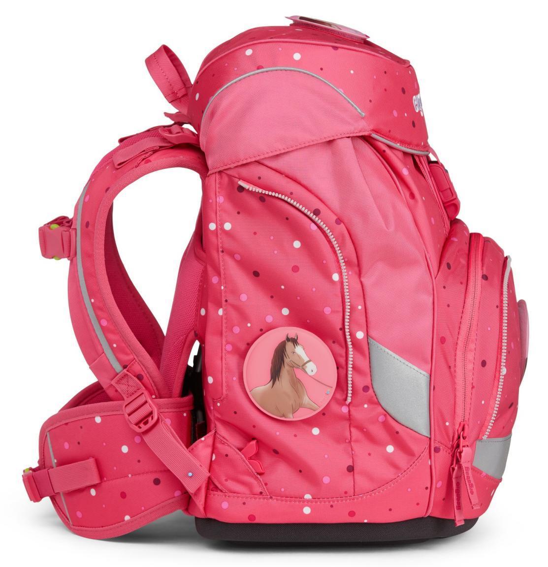 Mädchenrucksack Schulset Pferde pink ergobag pack 6-teilig