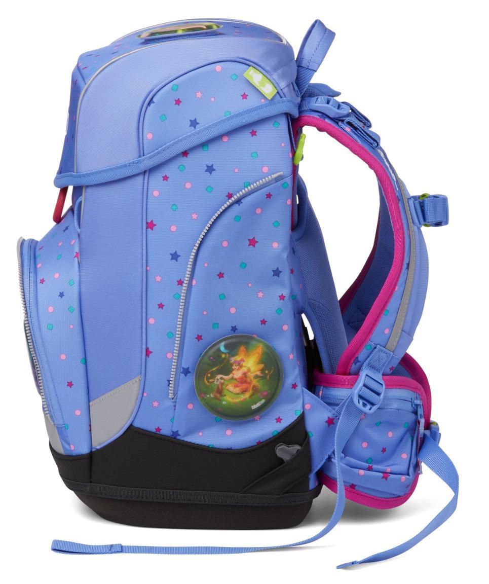 Mädchenschultasche Komplettset Grundschule ergobag cubo Bärzaubernd Elfen blau Sterne