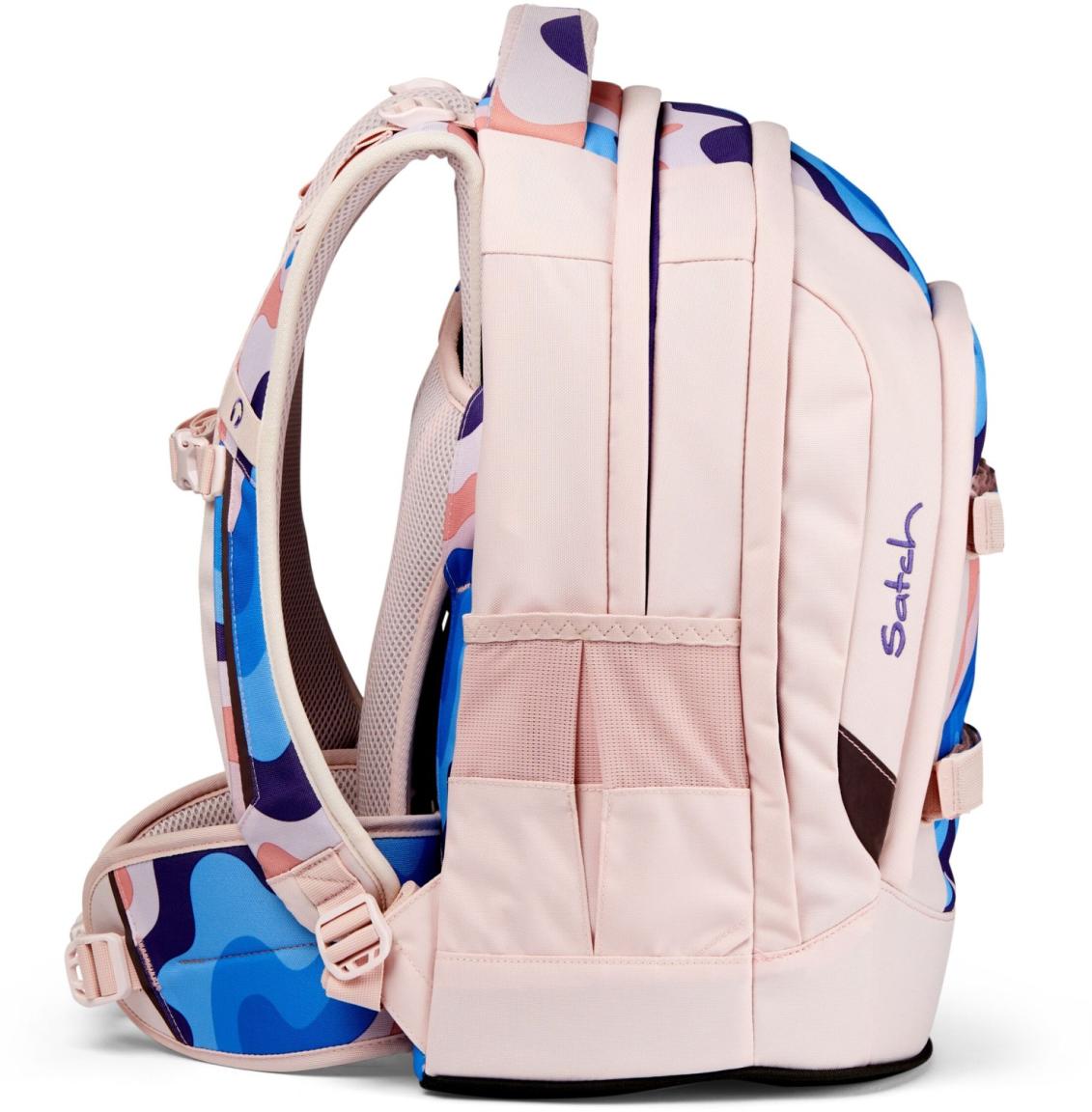 Mädchenschultasche Satch Pack Candy Clouds rosa bunt Ready to Swap