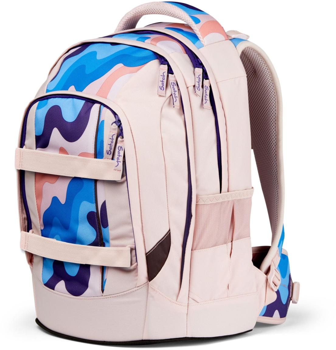 Mädchenschultasche Satch Pack Candy Clouds rosa bunt Ready to Swap