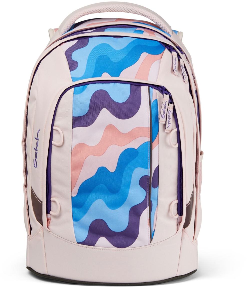 Mädchenschultasche Satch Pack Candy Clouds rosa bunt Ready to Swap