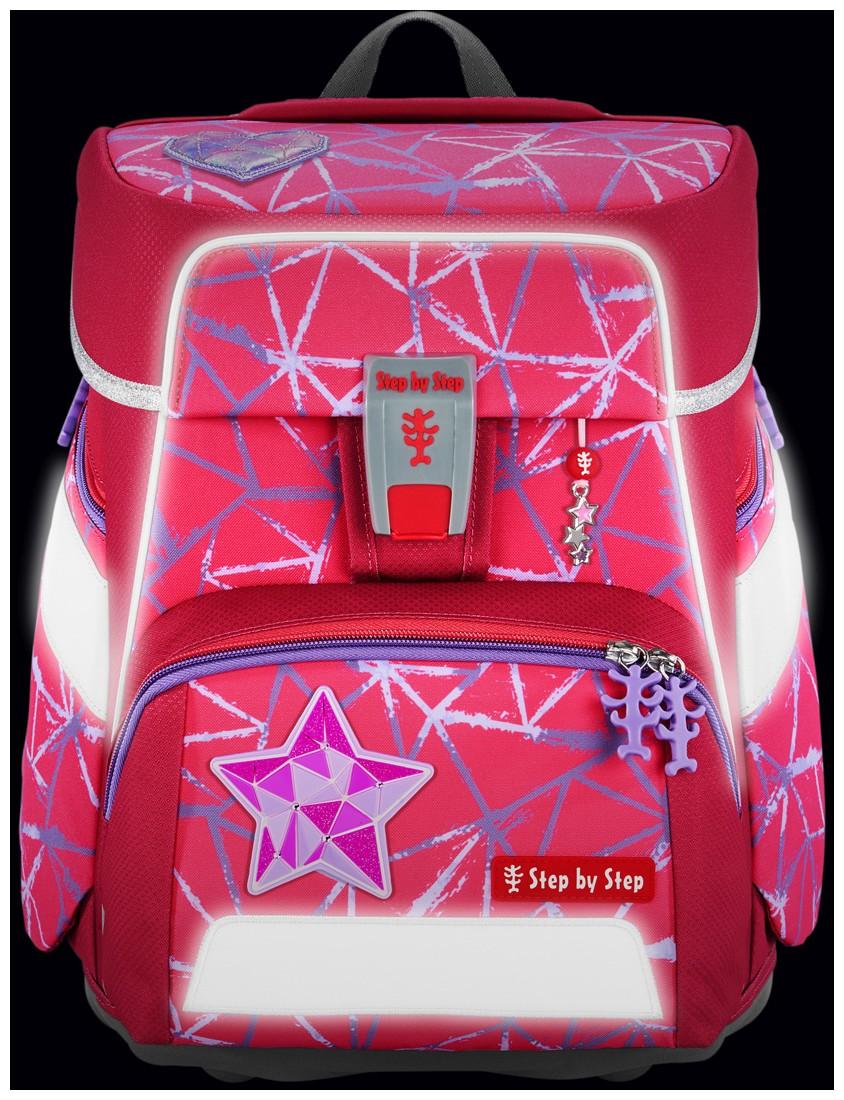 Mädchenschultasche pink Star Stella Step by Step Space Federmappe