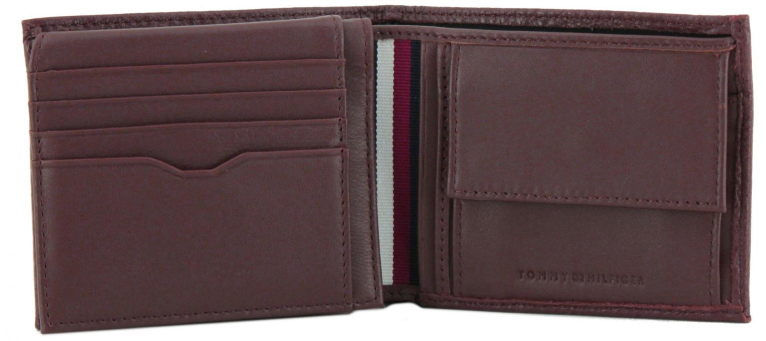 Männer Portemonnaie Tommy Hilfiger Leather Flap Coin Kaffee