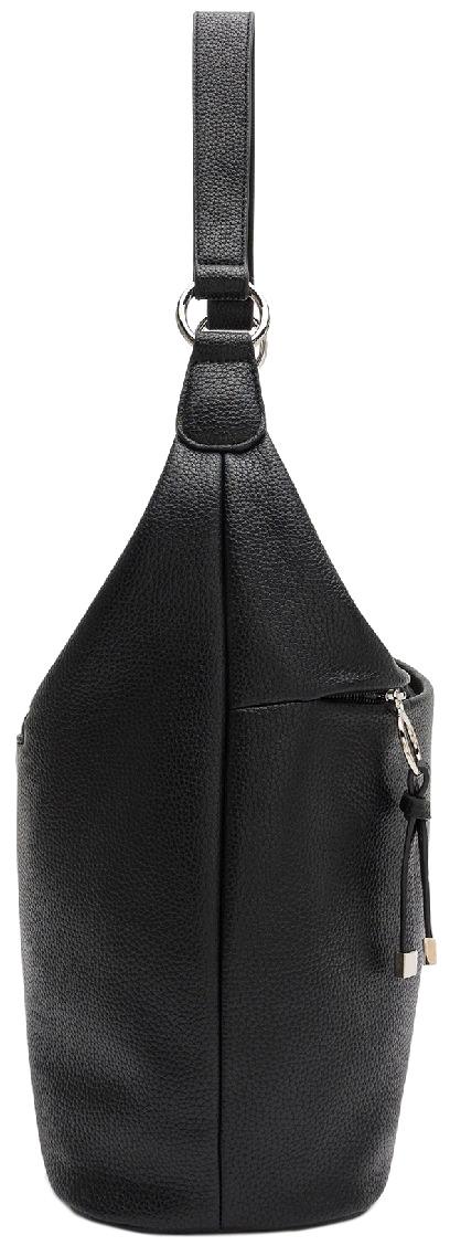 Maite klassisch schwarze Schultertasche L.Credi crossover