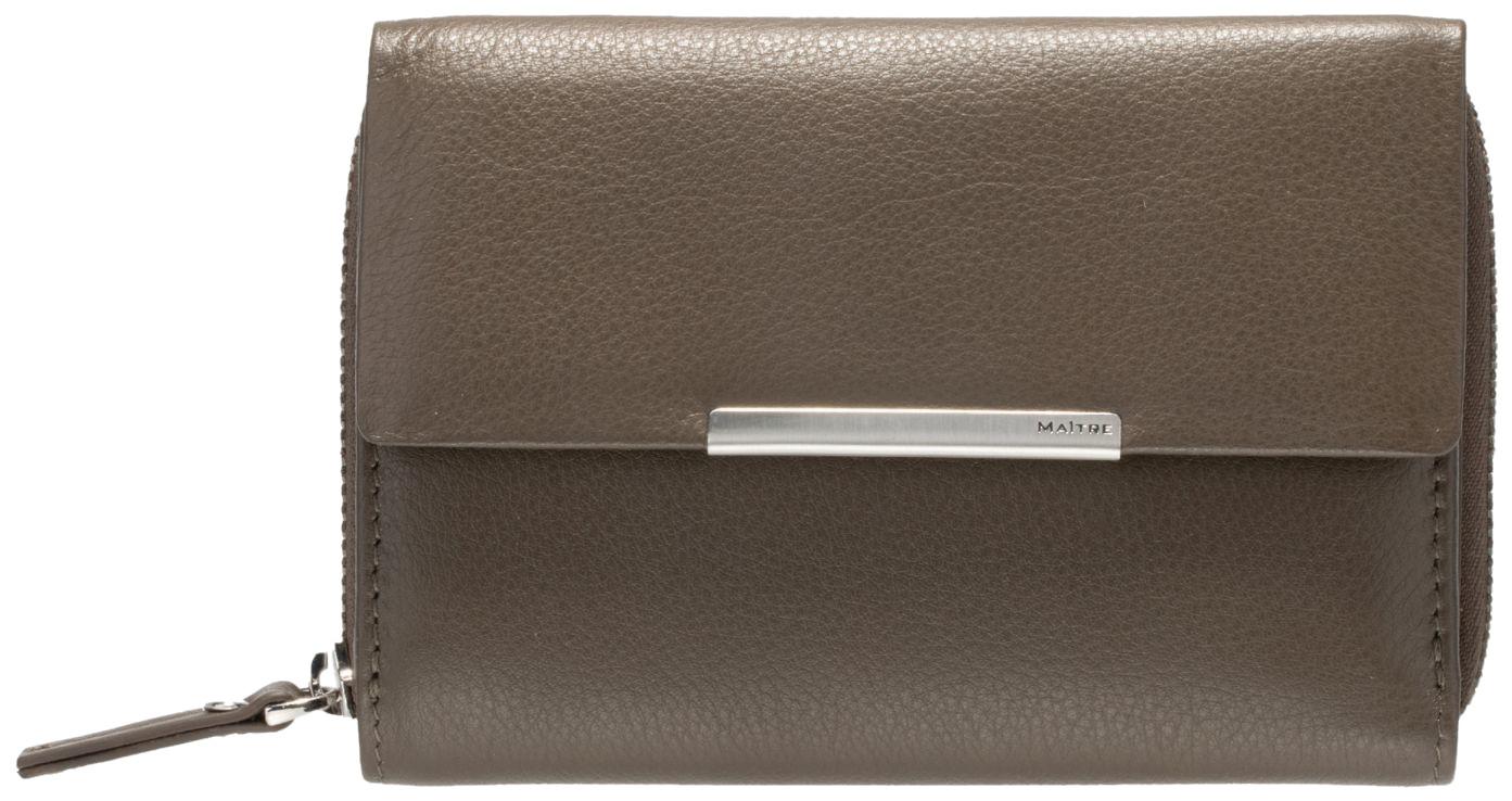 Maitre Belg Damen Geldbörse Leder Dagrete falcon Schlammbraun