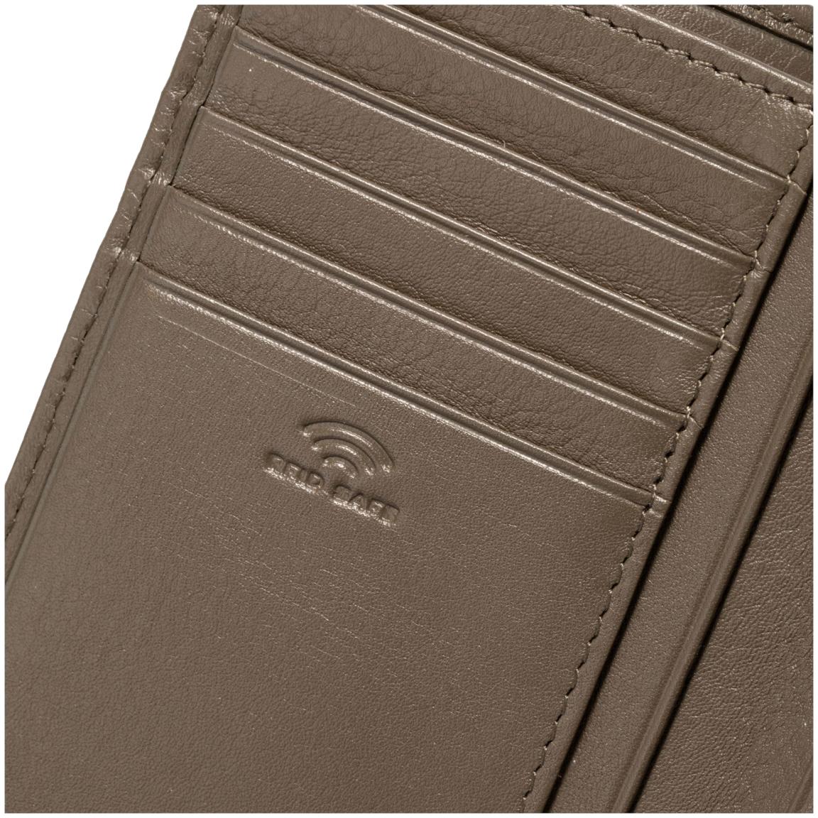 Maitre Belg Damen Geldbörse Leder Dagrete falcon Schlammbraun