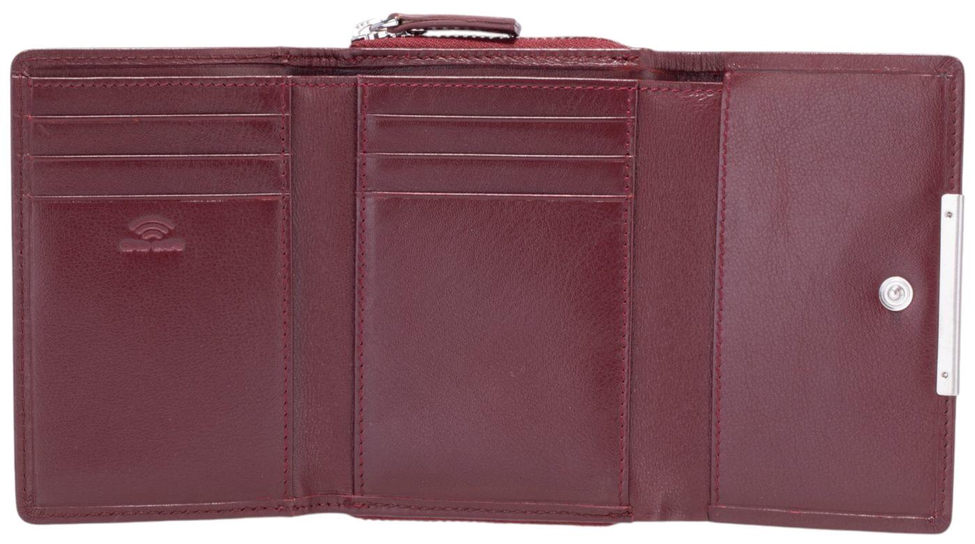 Maitre Belg Lederbörse Damen Dagrete Dark Red