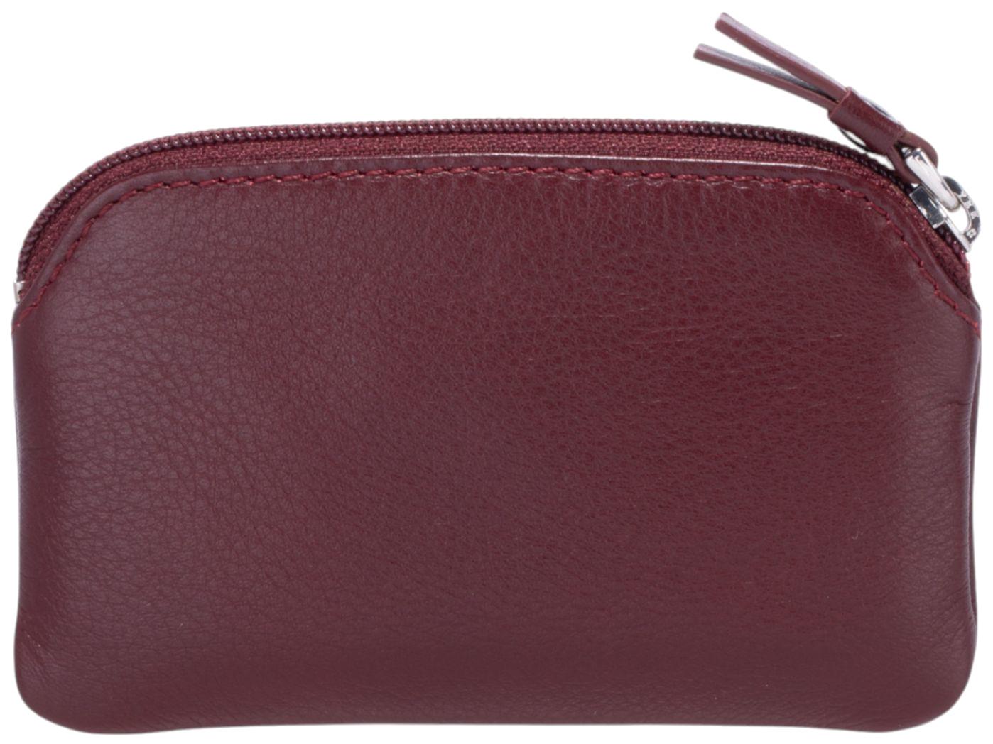 Maitre Belg Sigwulf Schlüsseltäschchen dark red genarbtes Leder