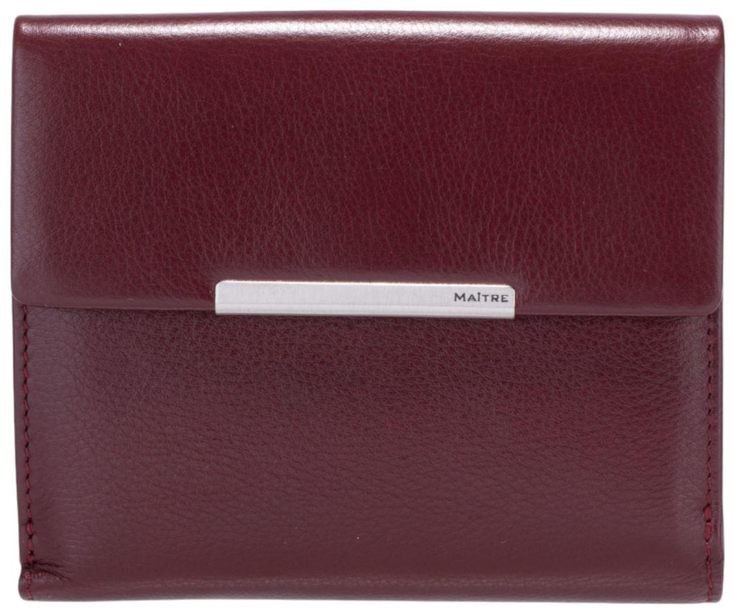 Maitre Belg kompakte Damenbörse mittelgroß Dartrud Dunkelrot