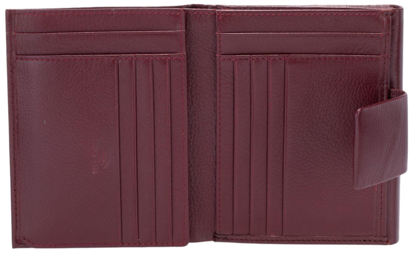 Maitre Belg kompakte Damenbörse mittelgroß Dartrud Dunkelrot