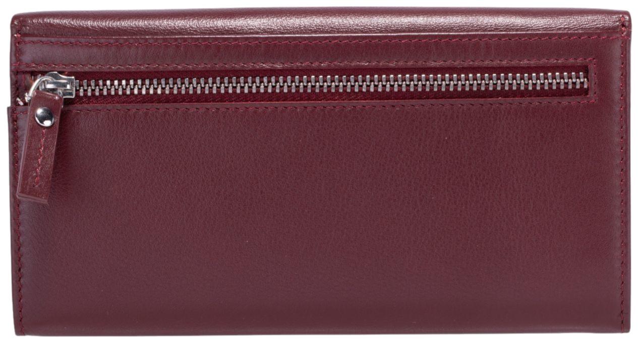 Maitre Diedburg Longbörse mit Überschlag Belg Leder dark red