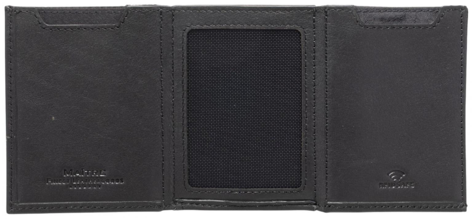 Maitre F3 Cardholder Kartenböse Mini Matt Schwarz Rindsleder 