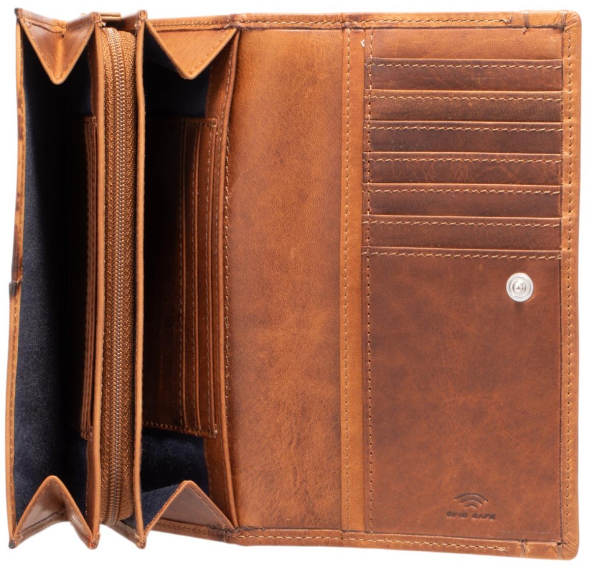 Maitre Geldbörse Birkenfeld Dilara Toffee Vintagelook Überschlag