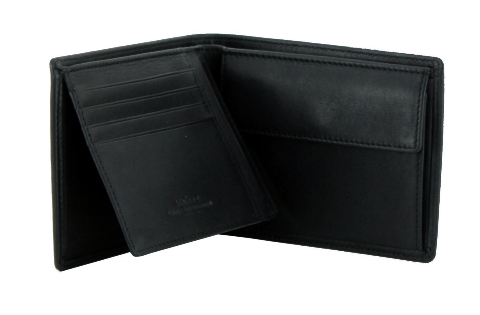 Maitre Herrenbörse F3 Galbert BillFold Querformat schwarz RFID