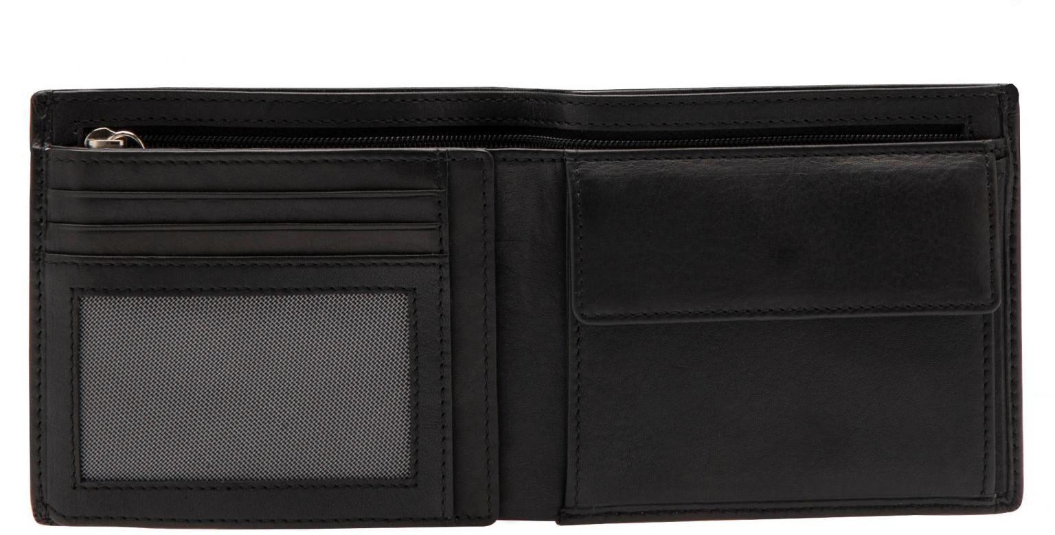 Maitre Lederbörse Gandolf BillFold schwarz Glattleder Herren RFID