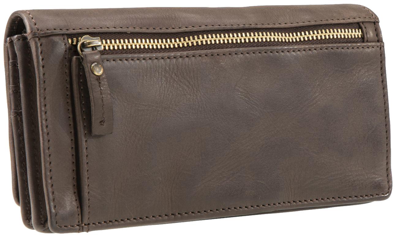 Maitre Lederbörse mit Überschlag Steinbach Immine Dark Brown