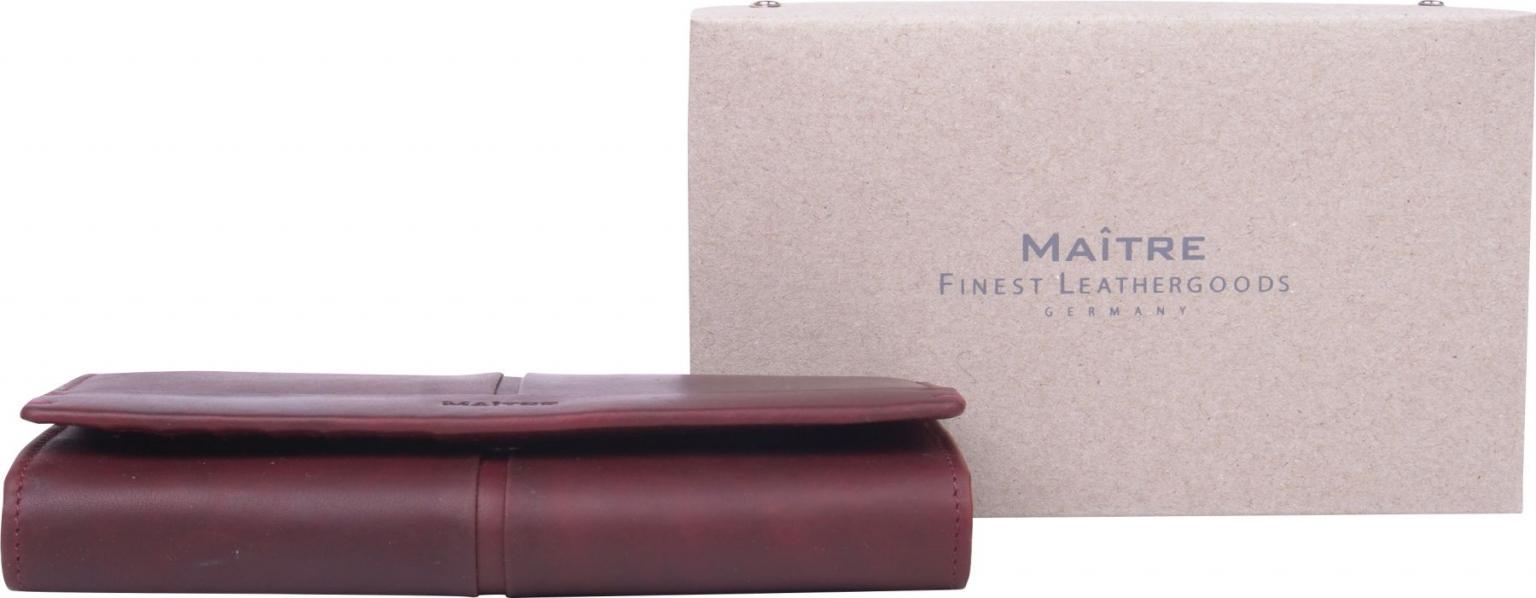 Maitre Longbörse Dilara Birkenfeld Rindsfettleder Red