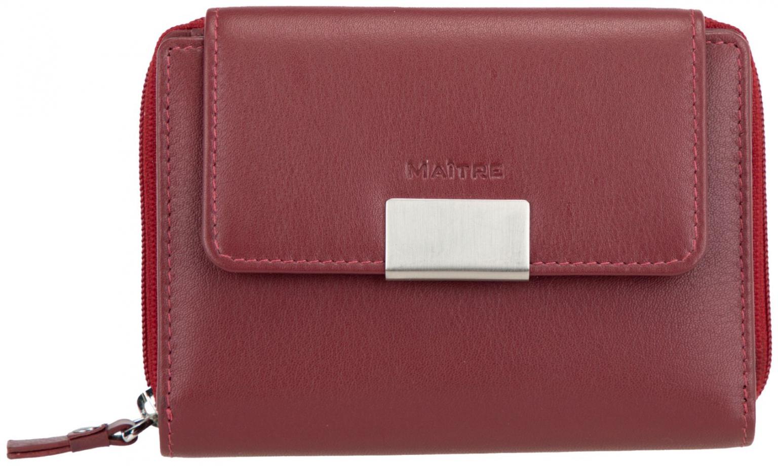 Maitre Medium Geldbörse Damen Helena Diethilde Red Glattleder