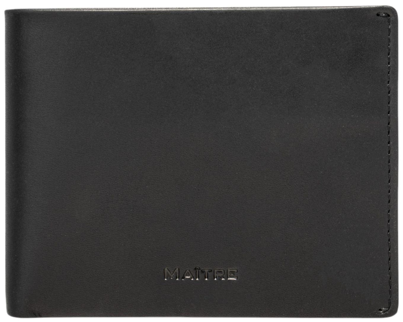 Maitre Minibörse Dietwald Birkheim Fettleder Black Matt