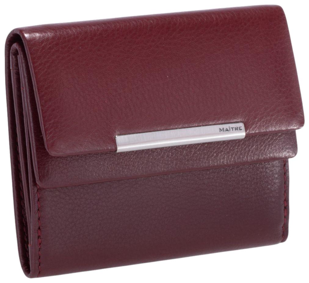 Maitre Minibörse mit Münzfach Deda Belg Dark red 