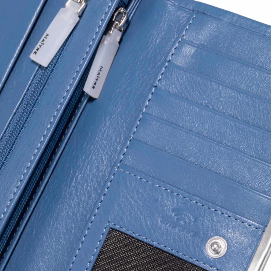 Maitre Überschlagbörse Belg Diedburg Mittelblau Nappa
