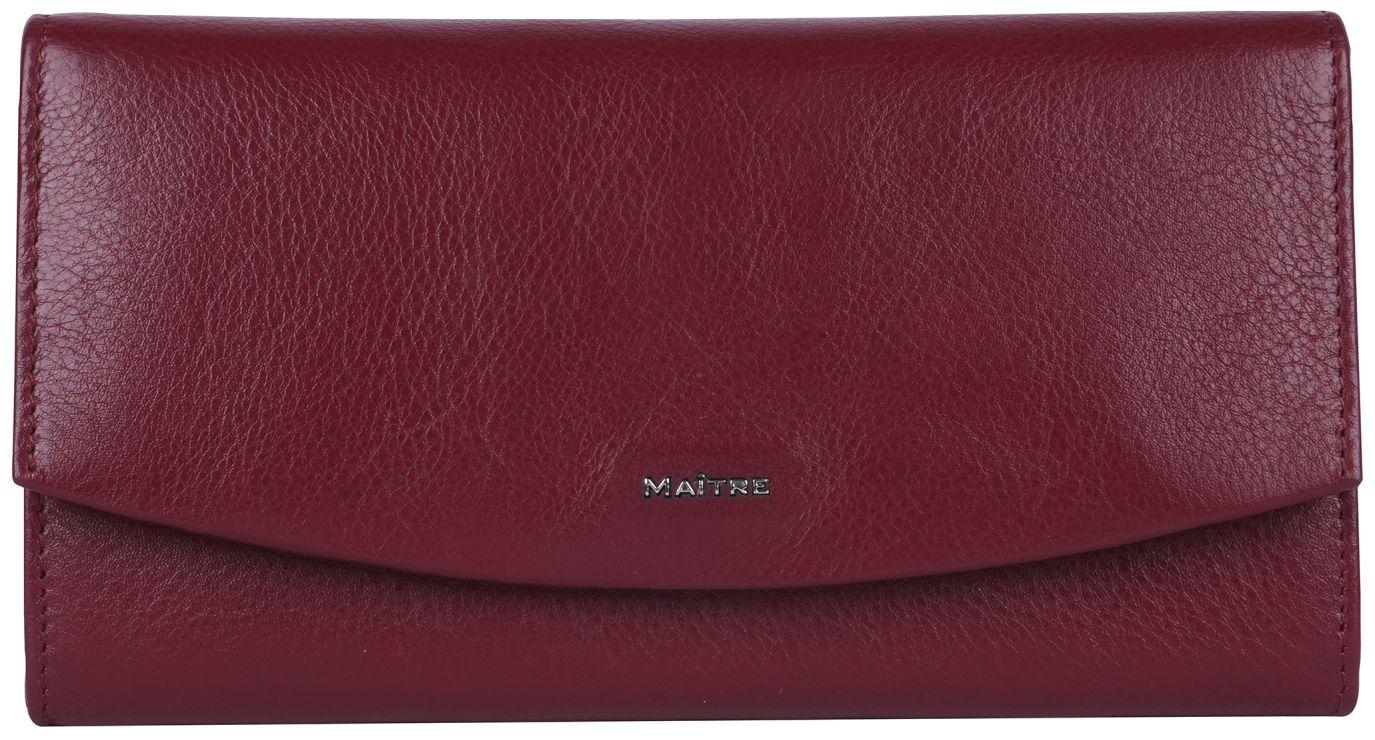 Maitre Überschlagbörse Leisel Diedburg dunkelrot Leder