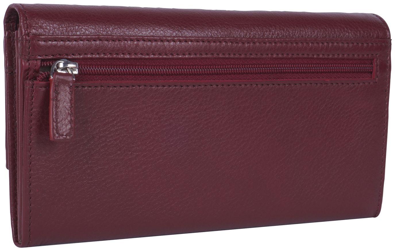 Maitre Überschlagbörse Leisel Diedburg dunkelrot Leder