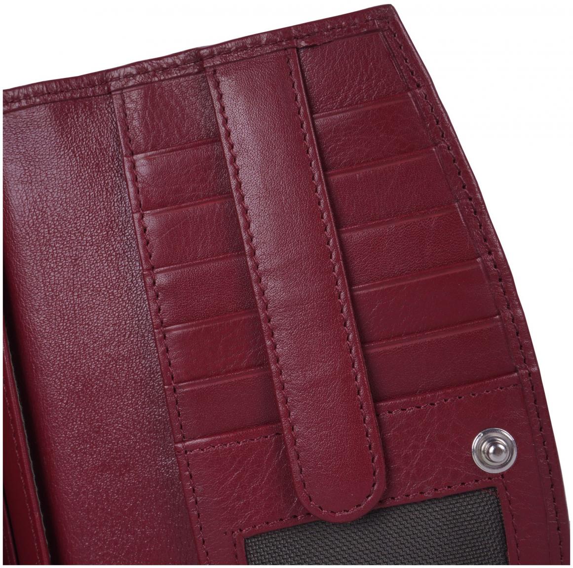 Maitre Überschlagbörse Leisel Diedburg dunkelrot Leder