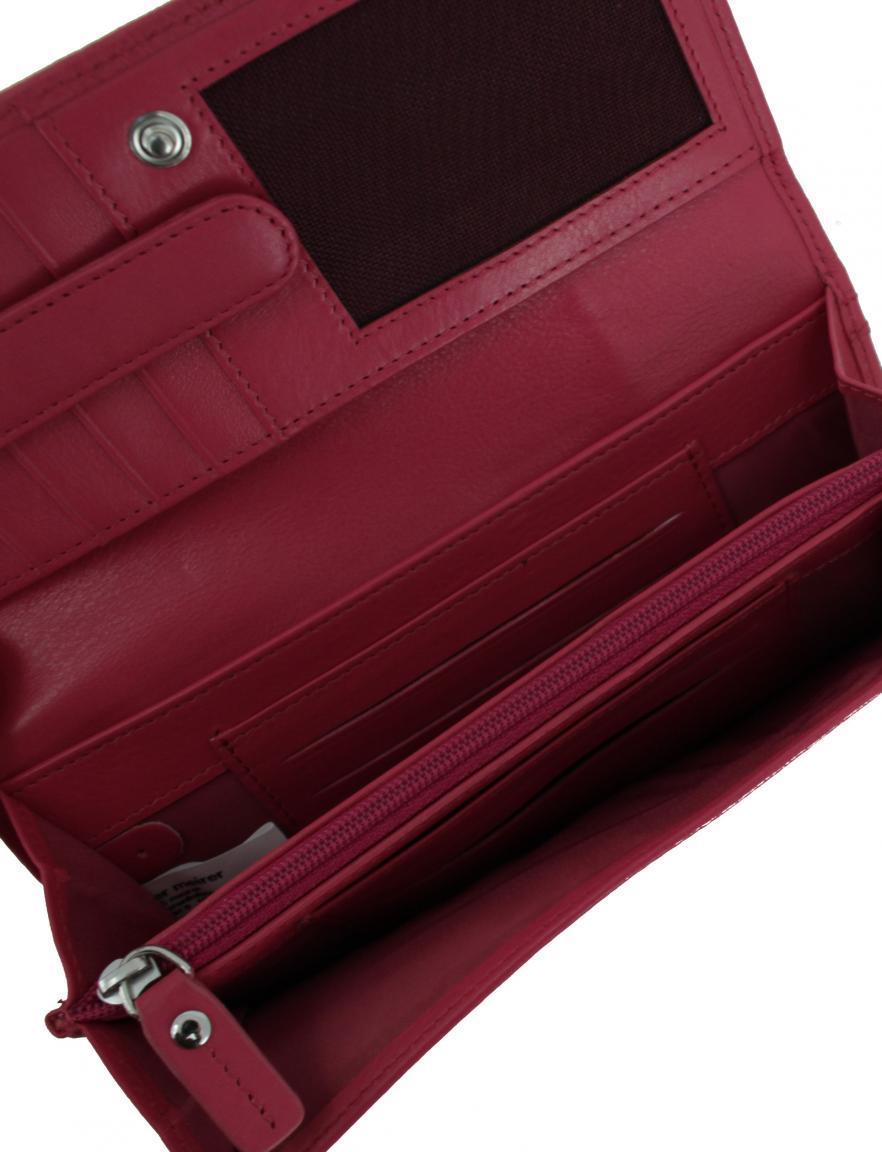 Maitre auen Diedburg Ledergeldtasche blau Überschlag RFID