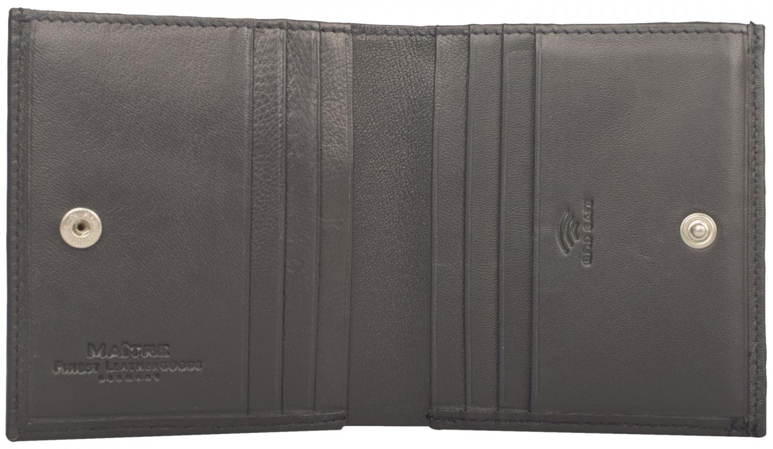 Maitre schmale Lederbörse Raumbach Gerfried Hosentasche Dark Blue