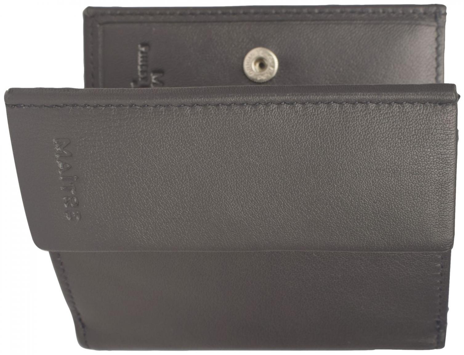 Maitre schmale Lederbörse Raumbach Gerfried Hosentasche Dark Blue