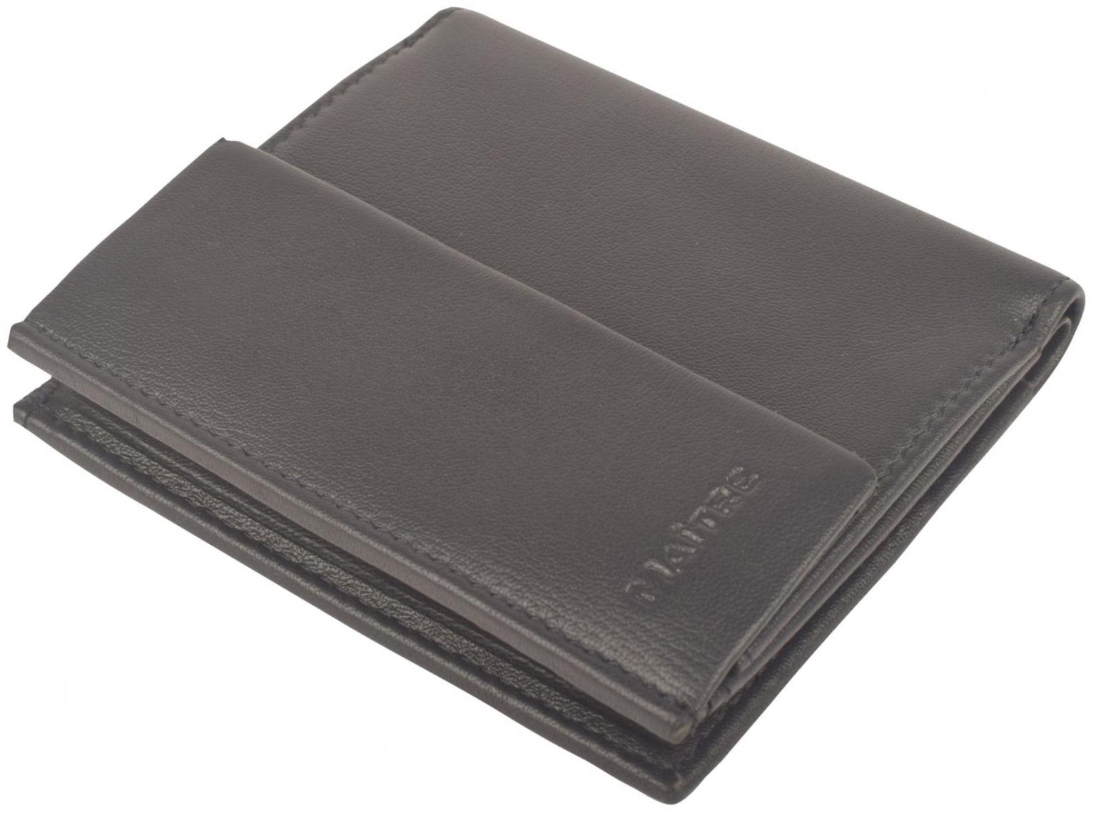 Maitre schmale Lederbörse Raumbach Gerfried Hosentasche Dark Blue