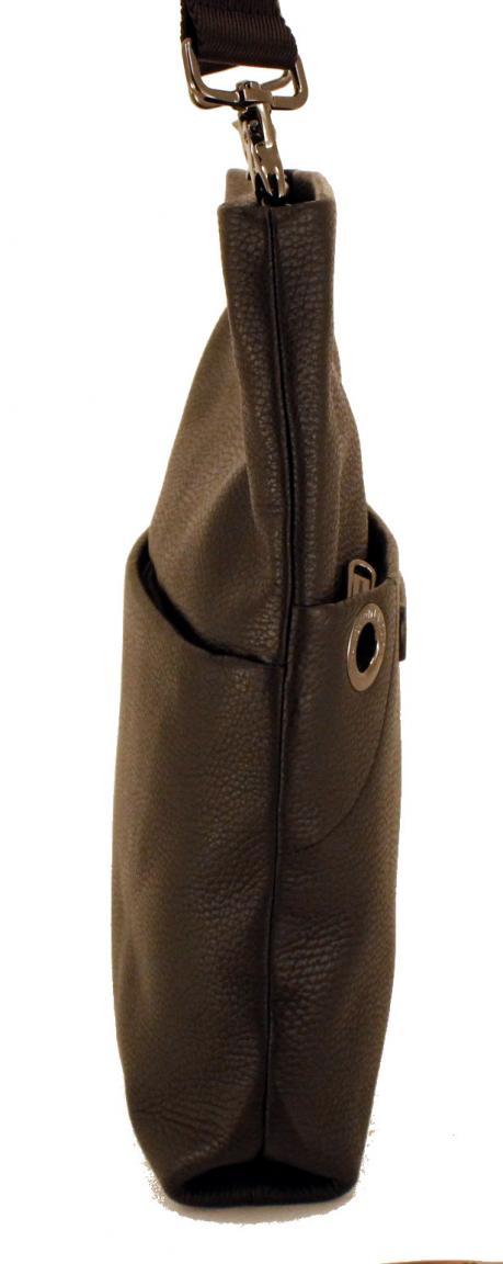 Mandarina Duck Falttasche Mellow Leder Nero Schwarz