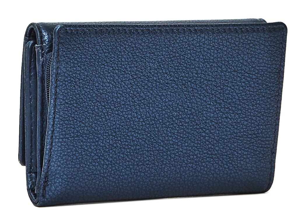 Mandarina Duck Mellow Metal Klappgeldbörse Indigo Blue blau metallic