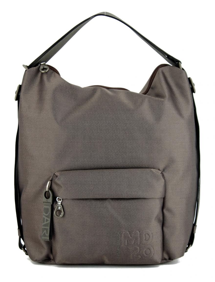 Borsa Mandarina Duck MD20 Crossover - Macadamia, 27x26x13 Cm, Poliestere, Tracolla Regolabile
