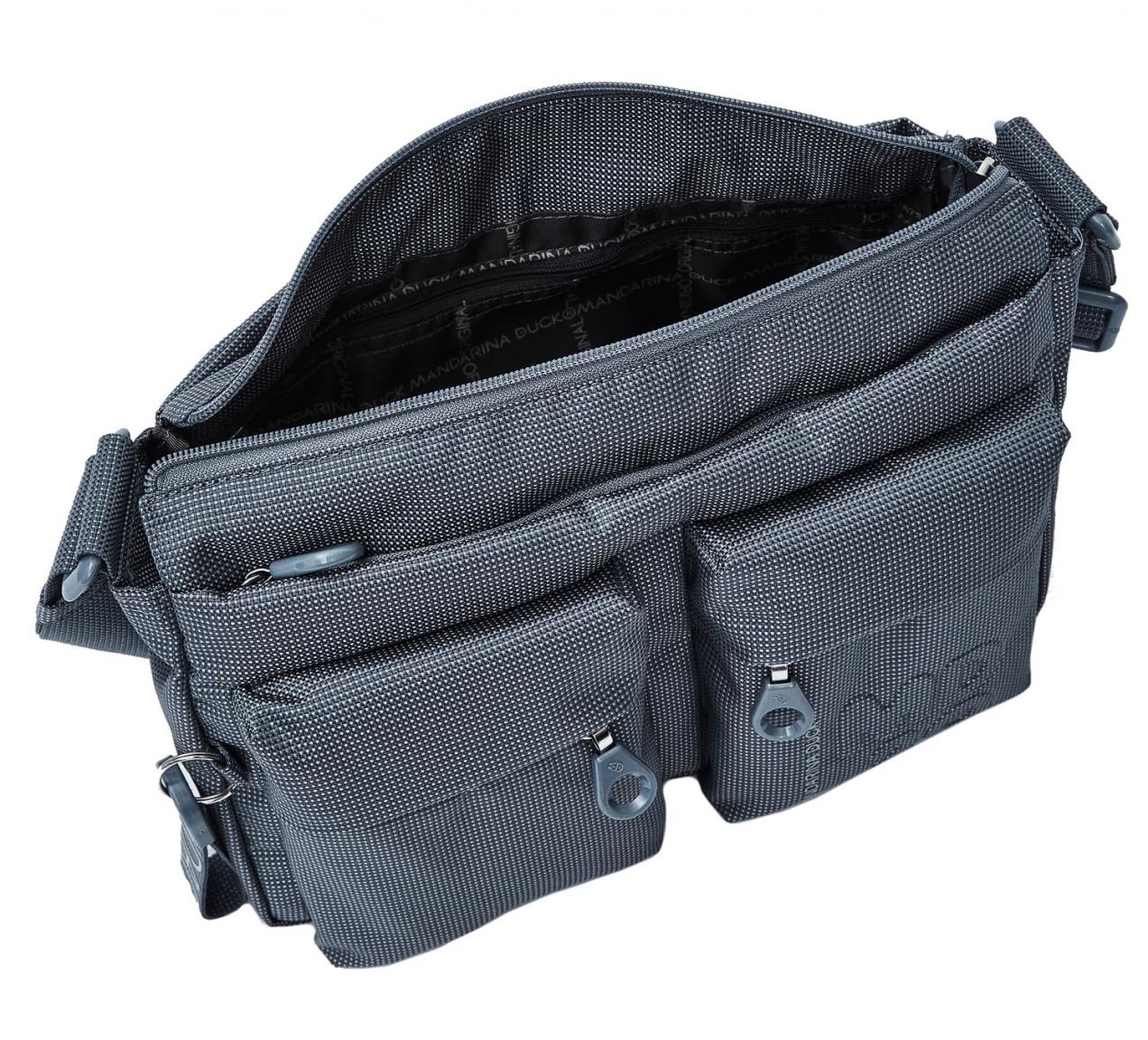 Mandarina Duck dunkelgraue Schultertasche MD20 Crossover Iron