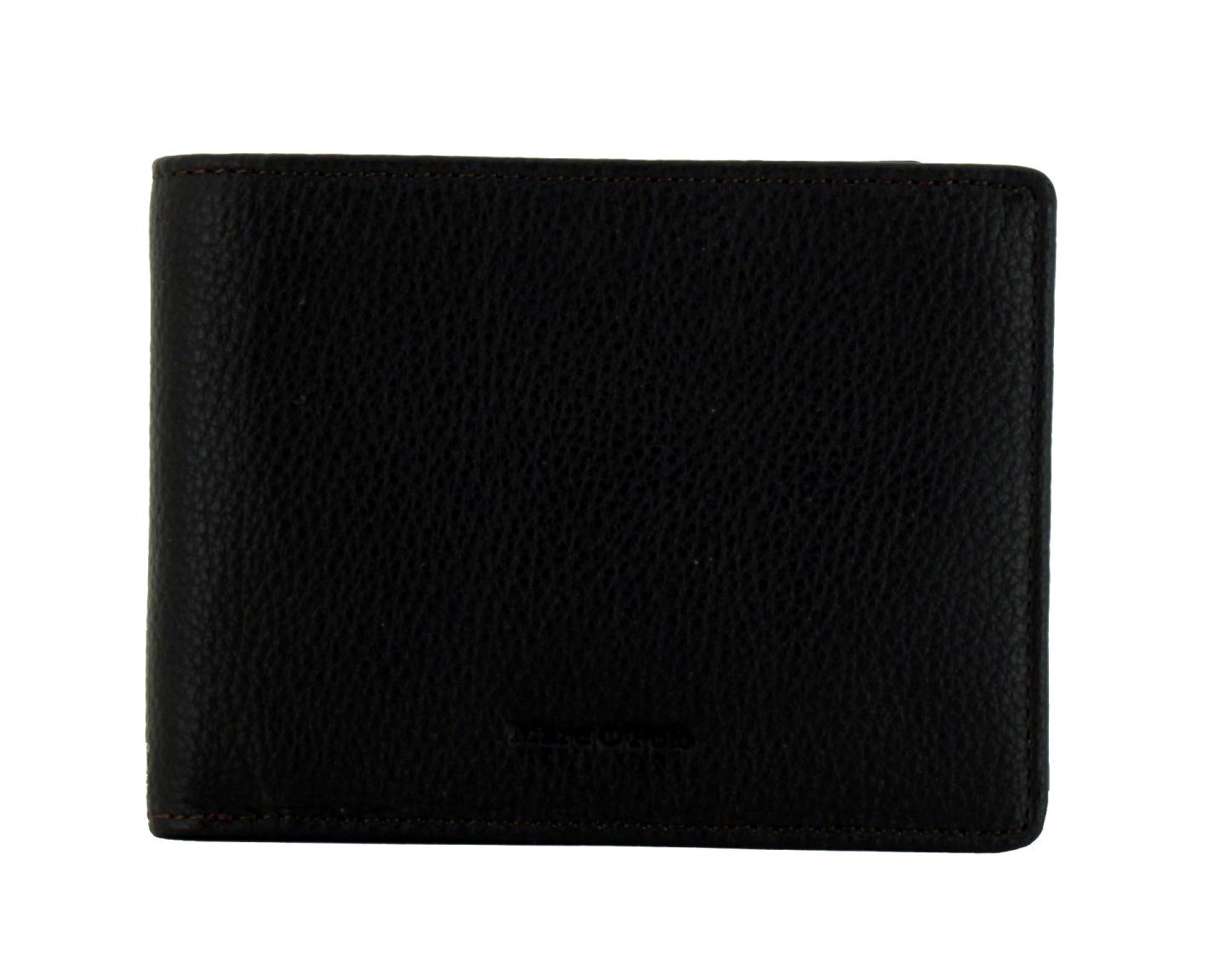 MarcO Polo Herren Geldtasche Pete Querformat Leder schwarz