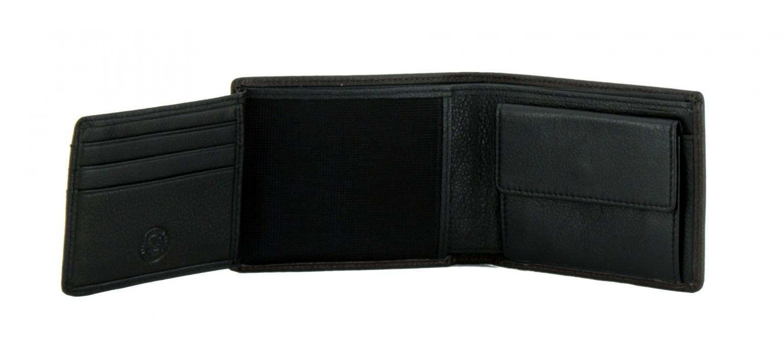 MarcO Polo Herren Geldtasche Pete Querformat Leder schwarz