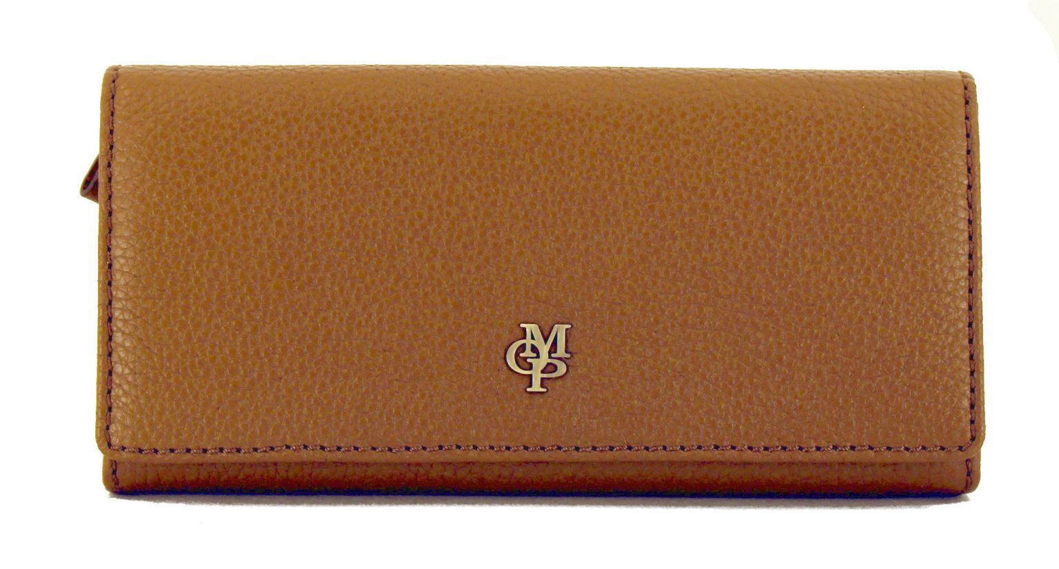 Marc`O Polo Damenbörse Leder Überschlag Camel