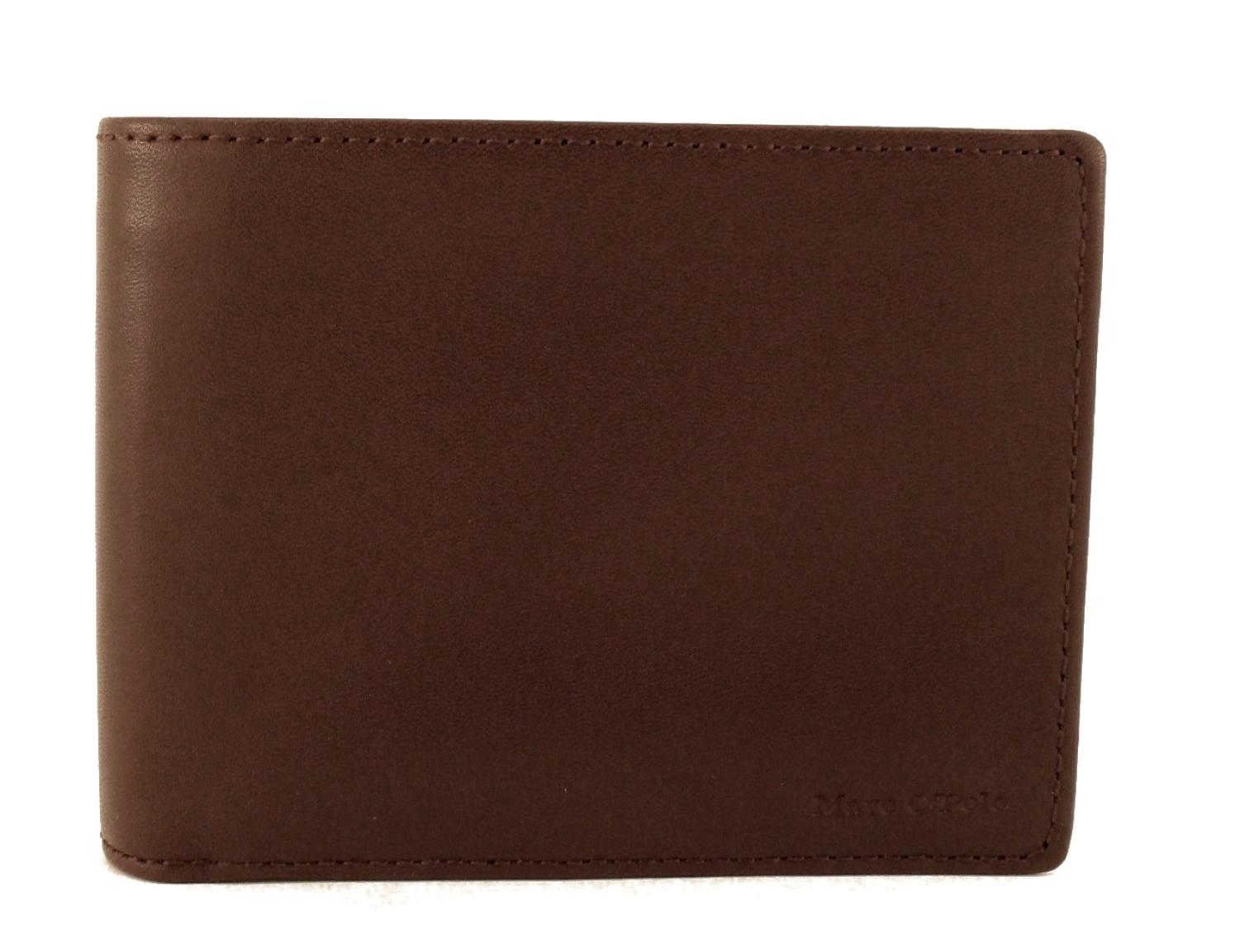 Marc`O Polo Herren Geldbörse Querformat Leder Braun