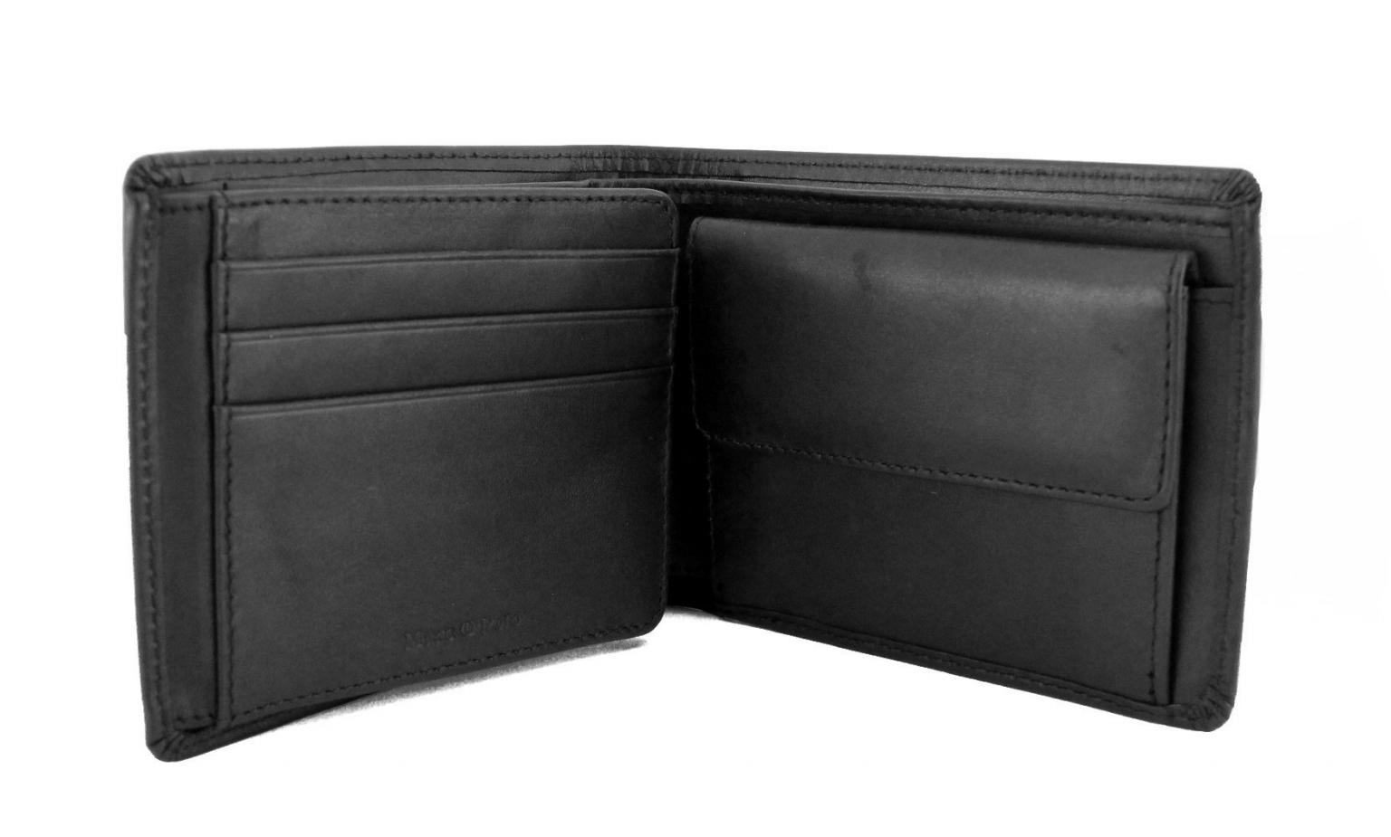 Marc`O Polo Herren Geldtasche Querformat schwarz