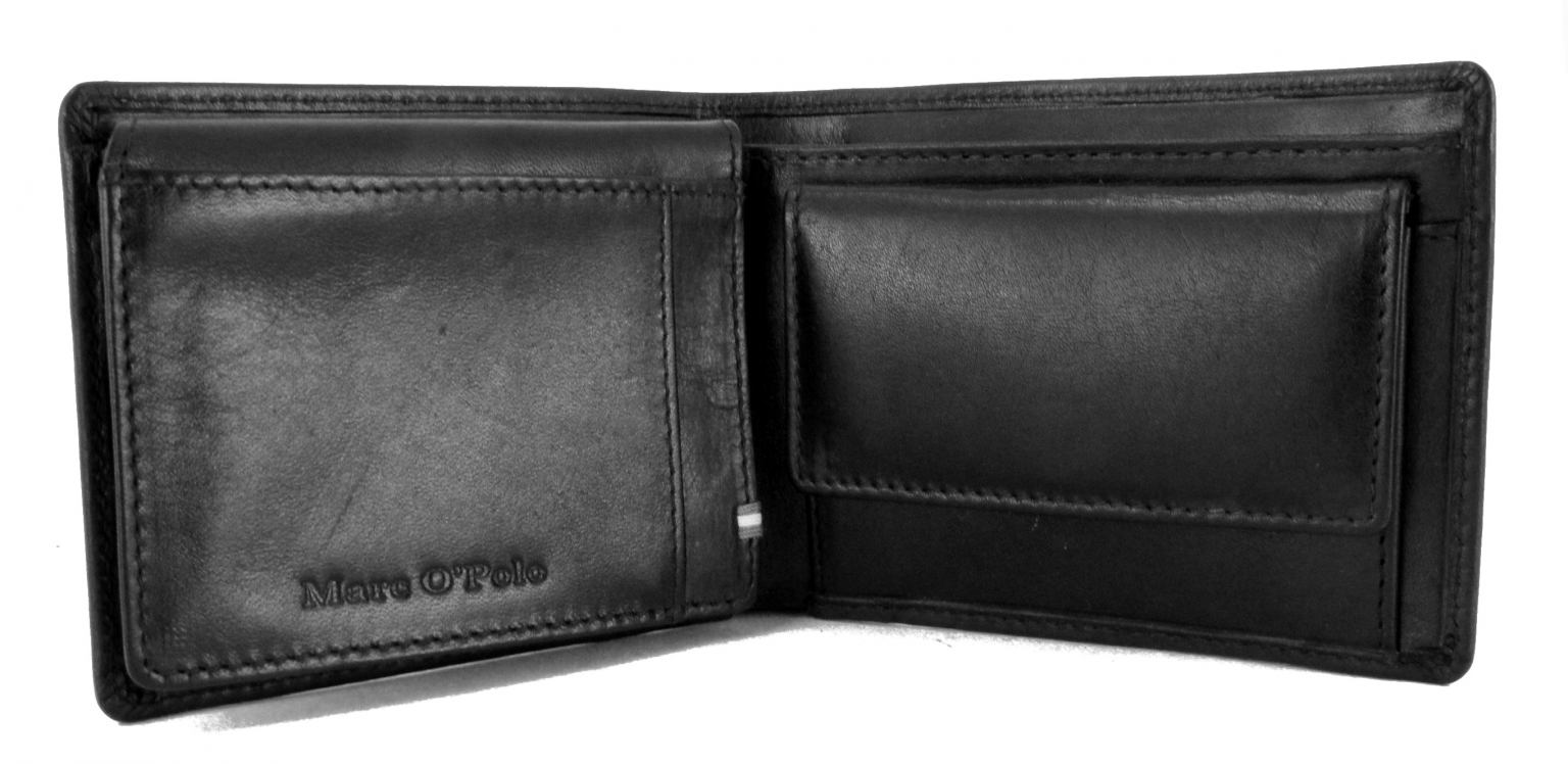 Marc`O Polo Herrenbörse OS  Classic Leder schwarz