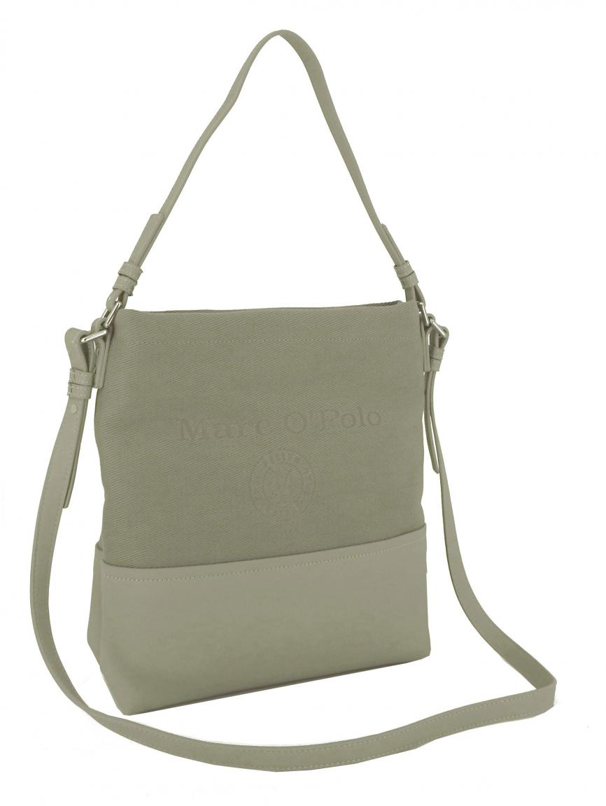 Marc OPolo Aufdruck Schultertasche Stoff mint grey